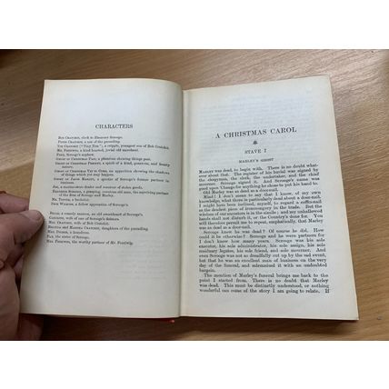 RARE* 1914 CHARLES DICKENS CHRISTMAS BOOKS FIRESIDE EDITION HB BOOK (P3)
