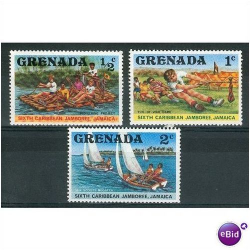 Grenada stamps 1977 - SG 878-880 - Caribbean Scouting Jamboree part set MNH