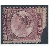 1870 SG48/9 1/2d Rose Plate 6 Mounted Mint Filler "IQ"