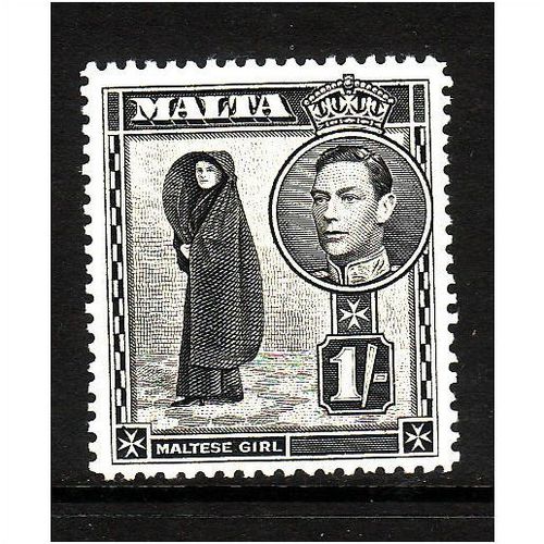 MALTA 1938 SG 226 1s BLACK U/M MINT#1