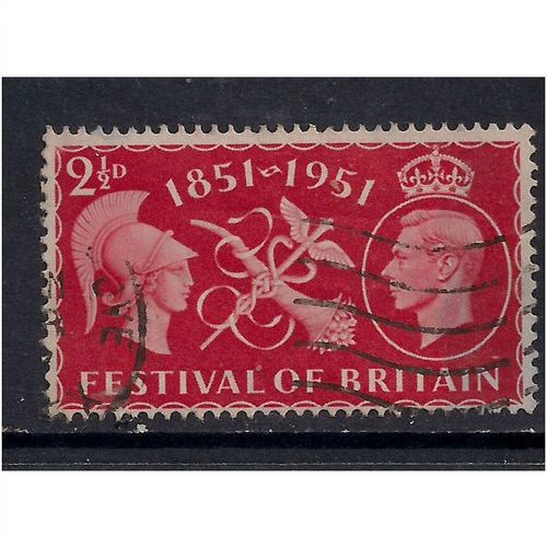 GB 1951 KGV1 2 1/2d Scarlet Festival Britain SG 513.(G810 )