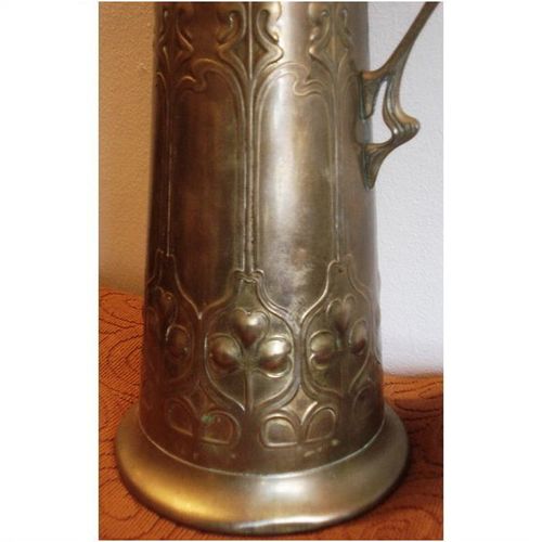 WMF Antique Jug Art Nouveau Jugendstil bronze Large Ewer claret Pitcher Jar Jug