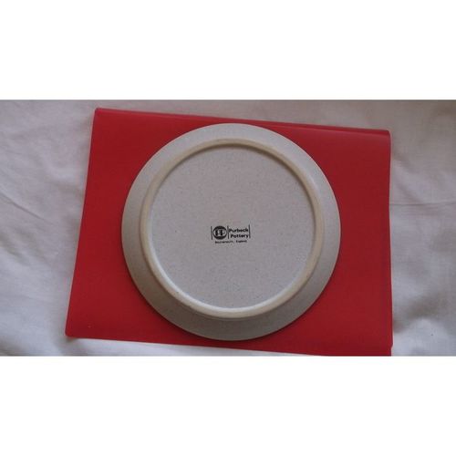 PURBECK POTTERY / DECORATIVE PLATE DEPICTING BIRD (25/01)