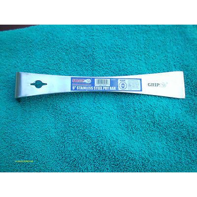9 Inch Long Stainless Steel Prybar and Scraper Molding Trim Work Project New