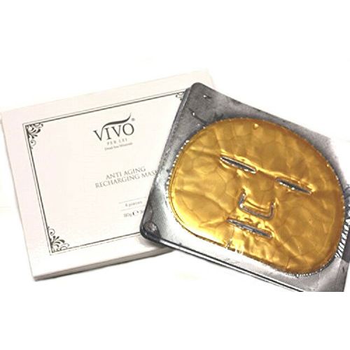 2 LOT VIVO PER LEI ANTI AGING RECHARGING MASK BOX 8 Masks Total New Sealed