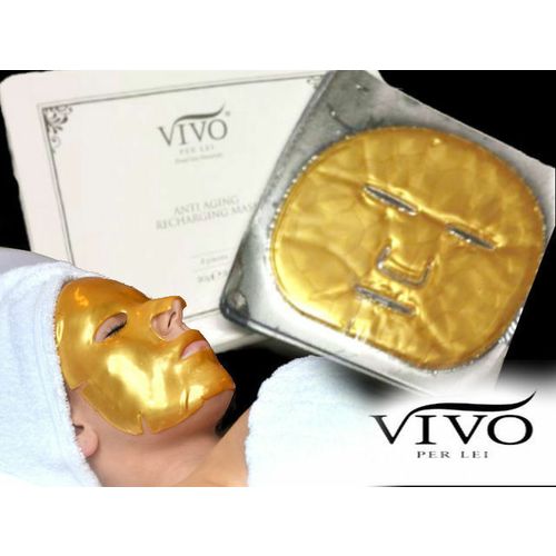 2 LOT VIVO PER LEI ANTI AGING RECHARGING MASK BOX 8 Masks Total New Sealed