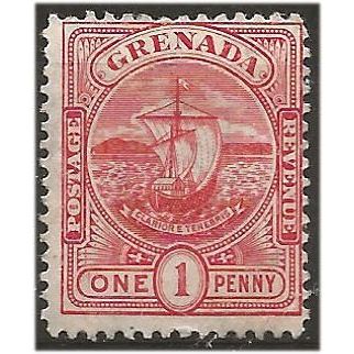 Grenada 1906 SG78 1d Carmine Mounted Mint . .. .
