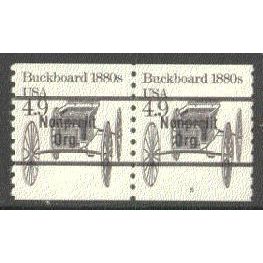 2124a 4.9c Buckboard Very Fine MNH Dry Gum CNP Right 5 P0412