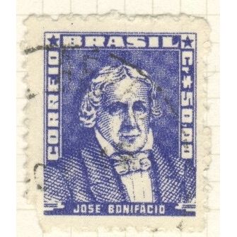 Brazil 1954 - SG904 - 50cr blue - Jose Bonifacio - used 2
