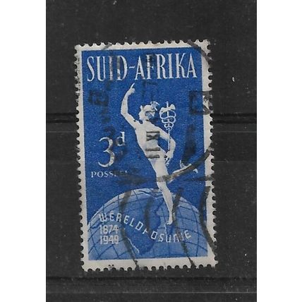 SouthAfrica.SG130 3d Hermes (Bright Blue).Afrikaans Print.Fine Used.May22