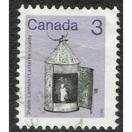Canada 1982 Heritage Artefacts 3c Black and Deep Blue SG1056 GU