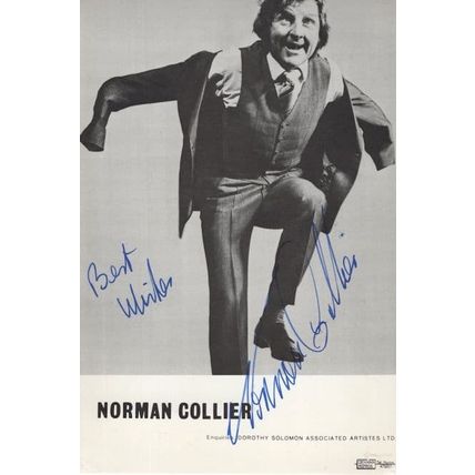 Norman Collier Comedian Vintage Comedy Hand Signed Photo