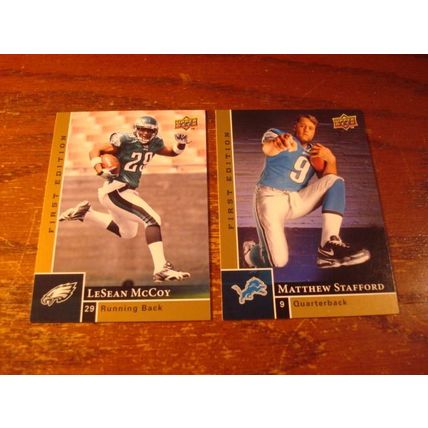 2009 Upper Deck, 9-Rc Cards, STAFFORD/McCOY/MATHEWS, ++