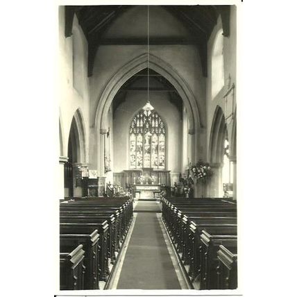Suffolk HALESWORTH Church Interior Postcard