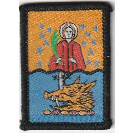 Scout Badge - District - Bradford South - Black Back (BX104)