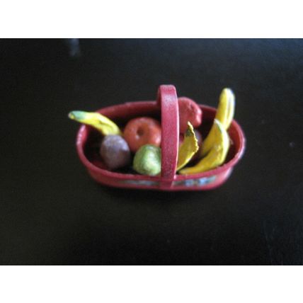 Dollhouse Miniature Fruit Basket