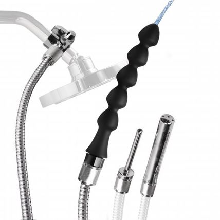 Clean Stream Easy Flow Enema Cleansing Kit w Silicone Attachment Anal Plug Ass P