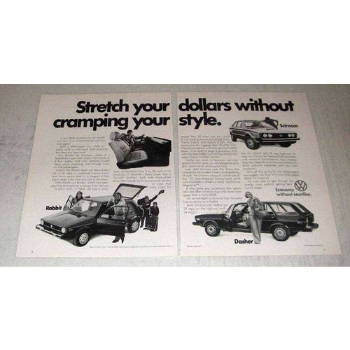 1977 Volkswagen Scirocco, Dasher and Rabbit Ad