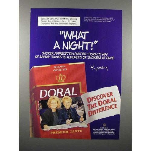 1997 Doral Cigarette Ad - What a Night!