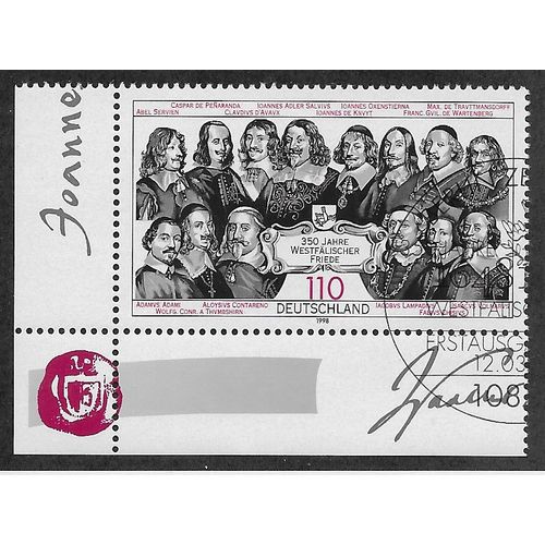 GER 1998 110pf '350TH ANN OF PEACE OF WESTPHALIA (CORNER' FINE USED (EBID53-880)