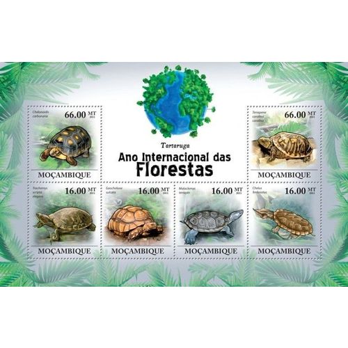 MOZAMBIQUE 2011 SHEET MNH TURTLES TORTUES TARTARUGAS TORTUGAS SCHILDKROTEN 1