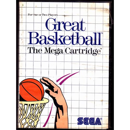 Great Basketball - Sega Master 1987 Video Game - Acceptable