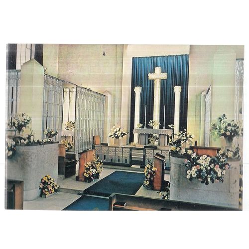 ST. MATTHEW'S CHURCH, MILLBROOK, JERSEY.. 4 x unused vintage postcard set B