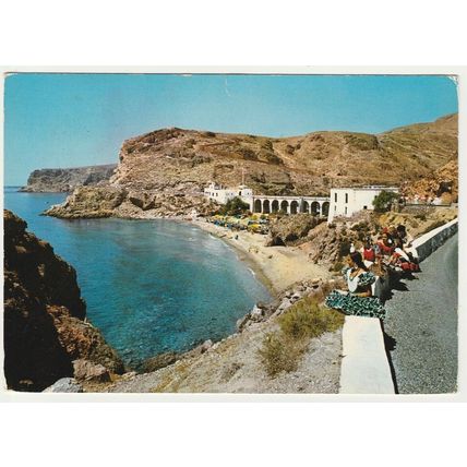 Postcard Camping de La Garrofa, Almeria, Andalucia, Spain