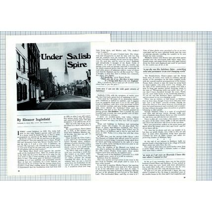 (6188) Salisbury Wiltshire Eleanor Inglefield - 1970 Article