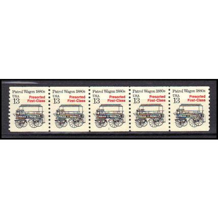 2258 13c Police Wagon Very Fine MNH Dry Gum PNC 1/5 X3168