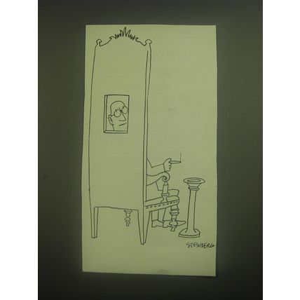 1945 Cartoon by Saul Steinberg