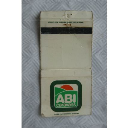 Matchbook Cover - ABI Caravans
