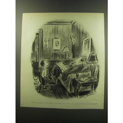 1949 Cartoon by Whitney Darrow, Jr - I'm beginning to notice girls, Pop.