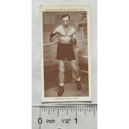 1938 Churchmans Boxing Personalities No. 33 Eddie Phillips