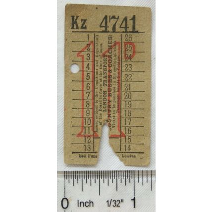 Vintage: 4d child ticket Douglas Corp., Victoria Pier from Derby Castle