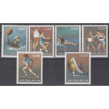 ZAYIX Yugoslavia / Jugoslavia 1093-1098 MNH Summer Sports - Sailing 071422S126