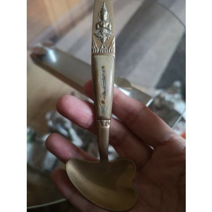 Vintage Star Of Siam Buddah Bronze Spoon