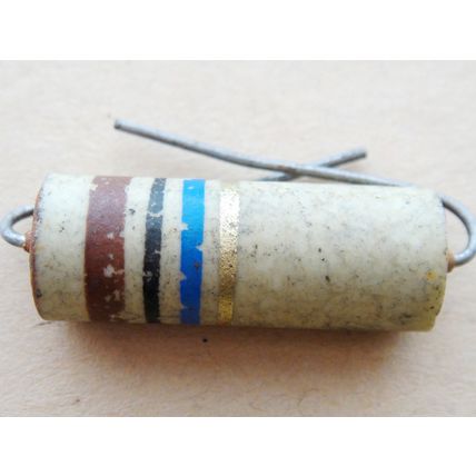 10MΩ Erie 5 Watt Carbon Ceramic Resistors x5. New Old Stock. For Valve Amp