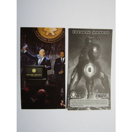 Marvel - Iron Man The Movie 2008 - Preziosi Sticker Drop-down Choice (e18)