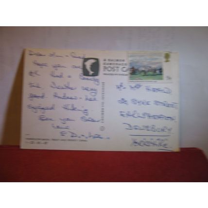 SHARDLOW BASIN, TRENT AND MERSEY CANAL used postcard 1980s #