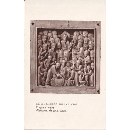 Unused Musee du Louvre Postcard - Plaque d'ivoire