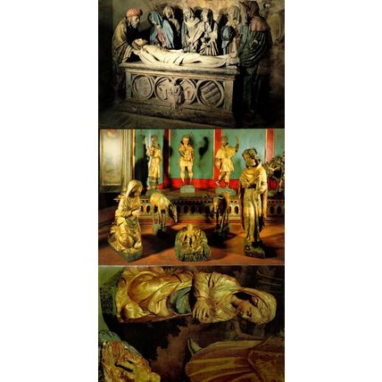 Chaource Eglise Saint Jean Baptiste 3x Nativity Sculpture Postcard s