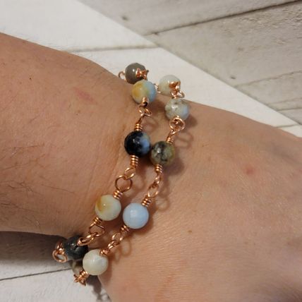 Handmade Amazonite Double Strand Bracelet