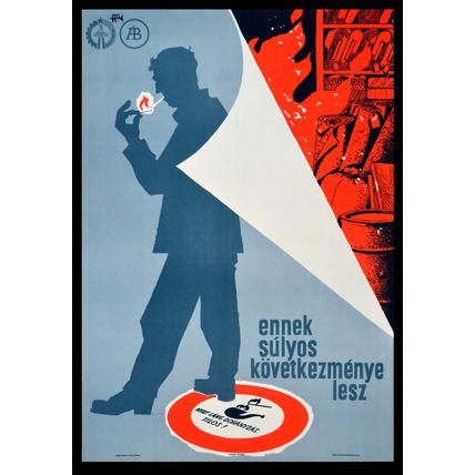 THIS WILL LEAD TO SERIOUS CONSEQUENCES 1968 Jozsef Bottlik HUNGARIAN POSTER
