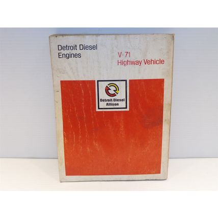 Detroit Diesel Engines V-71 Highway Vehicle Parts Catalog 2 Allison