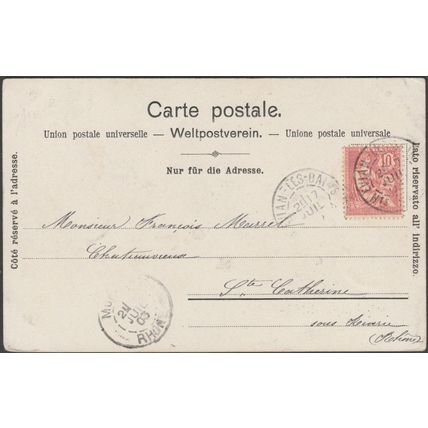 Ouchy, Vaud, 1903 - Burgy CPA - A Bord "La Suisse"