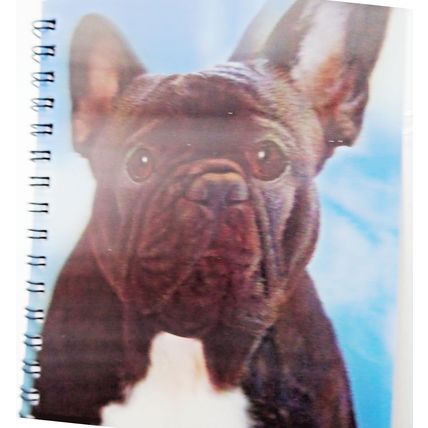 BLACK FRENCH BULLDOG 3D NOTEBOOK great gift for a French Bulldog lover