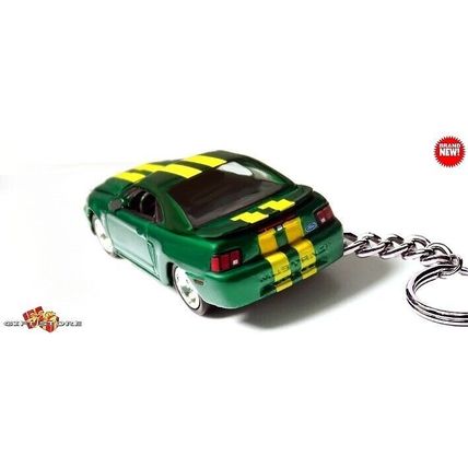 RARE KEYCHAIN 1999~2000 GREEN FORD MUSTANG GT CUSTOM Ltd. Ed. GREAT GIFT