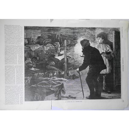 An Opium Den in a Chinese City - Harper's Weekly, September 4, 1880 original