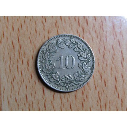 Switzerland 1952 10 Rappen Coin
